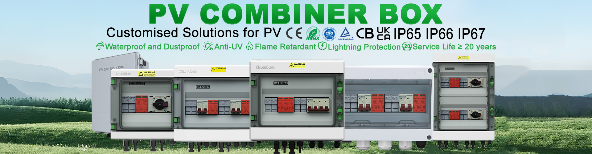 Kotak Penggabung PV 1 in 1 keluar DC500V